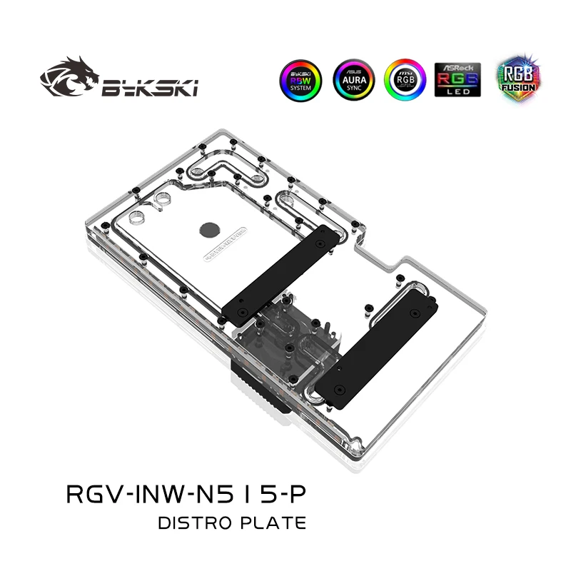 Bykski Acrylic Distro Plate Use for IN WIN N515 Computer Case Water Cooling Replace Reservoirs Combo DDC Pump RGV-INW-N515-P