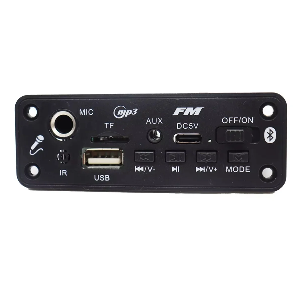 6 واط بلوتوث مكبر للصوت MP3 فك مجلس ميكروفون سيارة مشغل Mp3 USB سجل راديو FM AUX للمتكلم يدوي الصوت