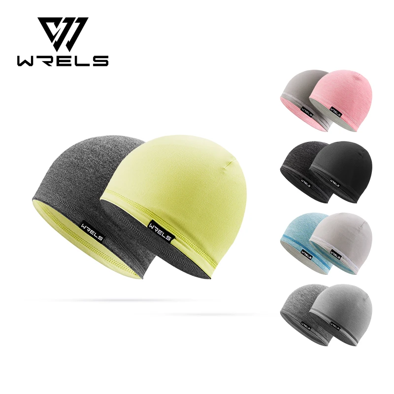 WRELS Double Sided Reversible Windproof Hat Winter Warm Skull Cap Soft Fleece Beanie Hat Multifunctional Lightweight Beanies Hat