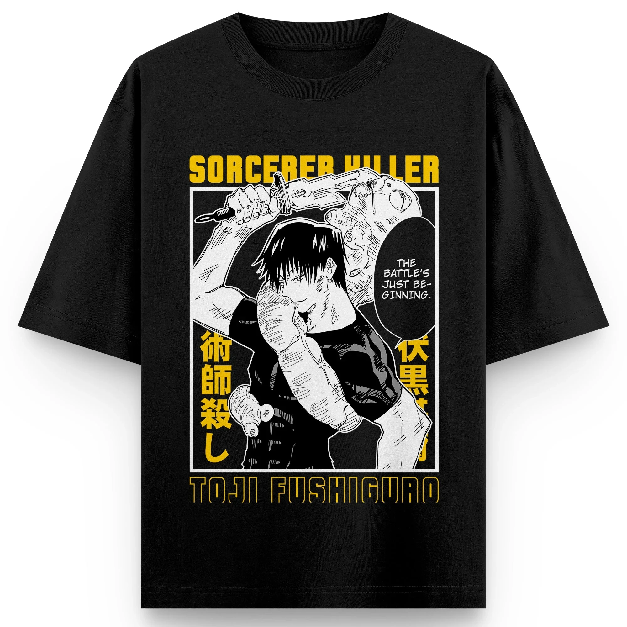 Jujutsu Kaisen Toji Fushiguro Sorcerer Killer Black T Shirt Men Cotton Casual Short Sleeve Summer Anime Graphic Print Streetwear