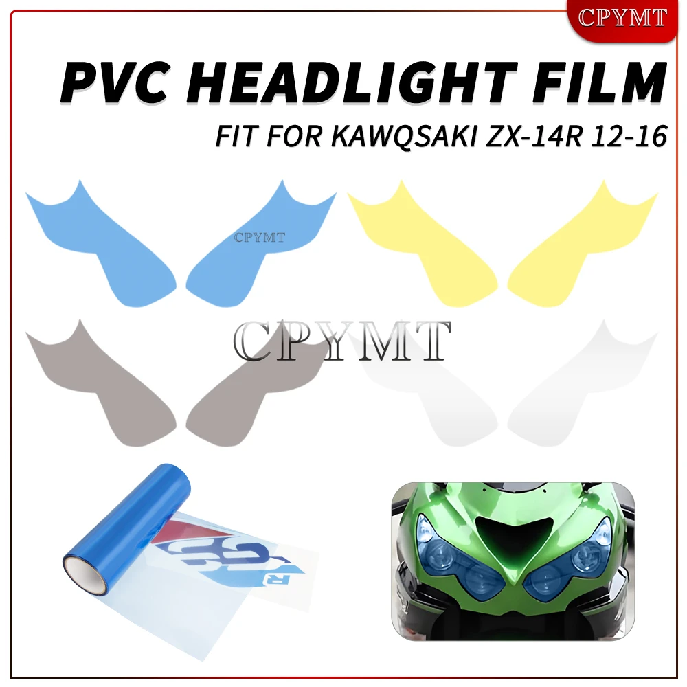 

Fit for KAWASAKI ZX14R ZX-14R 2012-2016 Headlight Sticker Film Decal Motorcycle Accessories