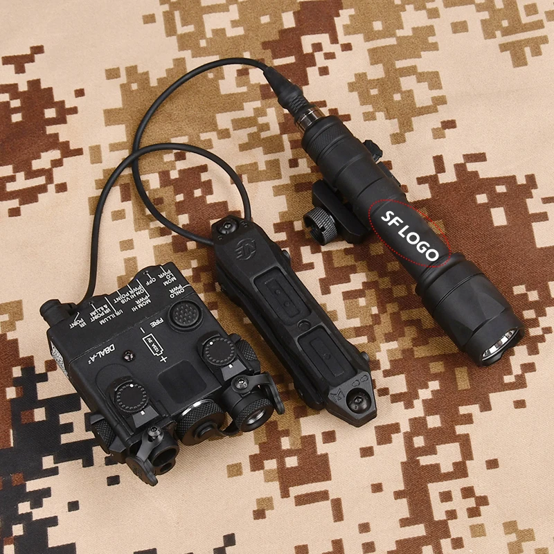 Surefir M600 M600C M600U M300A Airsoft Powerful Flashlight Tactical  DBAL Red Green Blue Dot Hunting  Airsoft Laser Dual Control