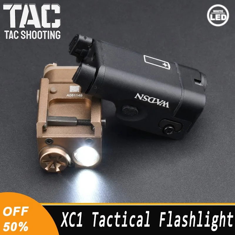 

Tactical XC1 Metal High Lumens Glock 19 Pistol Accessory Hunting Scout Light Weapon Flashlight Lamp Fit 20mm Picatinny Rail