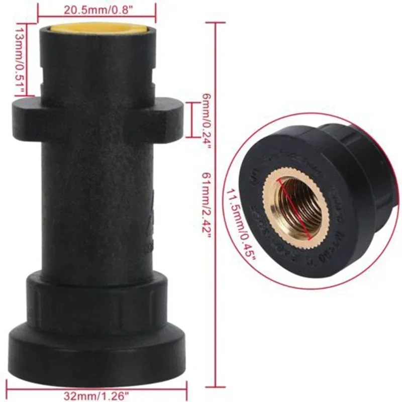 New Pressure Washer Adapter Connector Bayonet 1/4BSP Foamer For Karcher K-Series	For KÄRCHER All K2, K3, K4, K5, K6 & K7