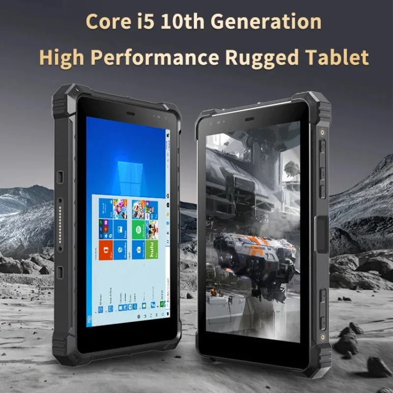 NEW CENAVA W80Y I5 CPU High Brightness 10 Point Touch Screen 8G+128GB SSD Rugged Tablet 8 Inch With Pogo Pin