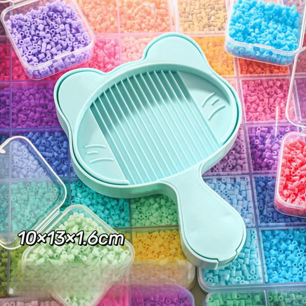 DIY Handmade Bean Shovel Plate Mini Handheld 2.6mm Fuse Bean Shovel Cat Shape Plastic Beads Plastic Beads Sorting Tools