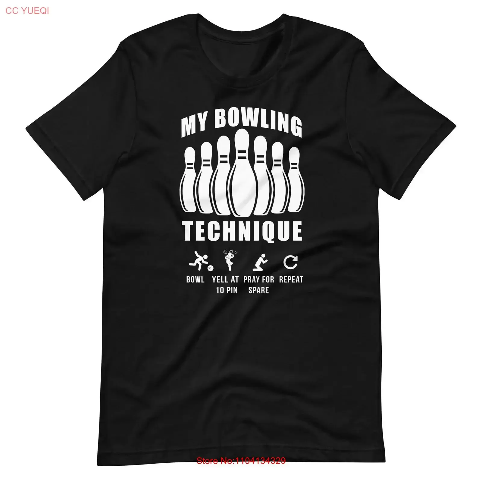 My Bowling Technique T Shirt vintage Washed graphic Slightly designer clothes Top For Everyday Wear homme Breathable Stretched