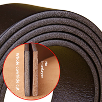 Men's Casual Versatile Belt True Genuine Cow Leather Italian Style Head Layer Thick Leather Mens Skin Belt