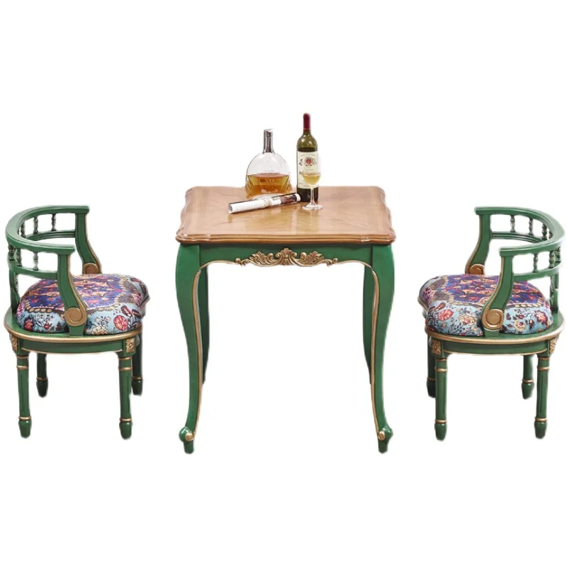 Emerald casual small table and chair combination solid wood dining table household small house