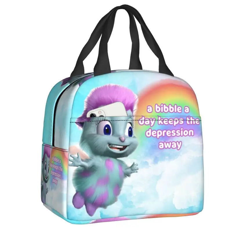 

Термоизолированные сумки для ланча Happy bibler с цитатами, Женская Портативная сумка для ланча для работы, школы, путешествий, многофункциональная коробка для еды