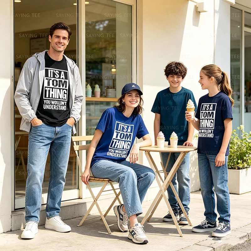 Es ist eine Tom-Sache, die du nicht verstehen würdest T-Shirt Y2k Lustige Geschenkideen für meinen Freund Tom Personalisiertes Spruch-T-Shirt Neuheit – Detail 5