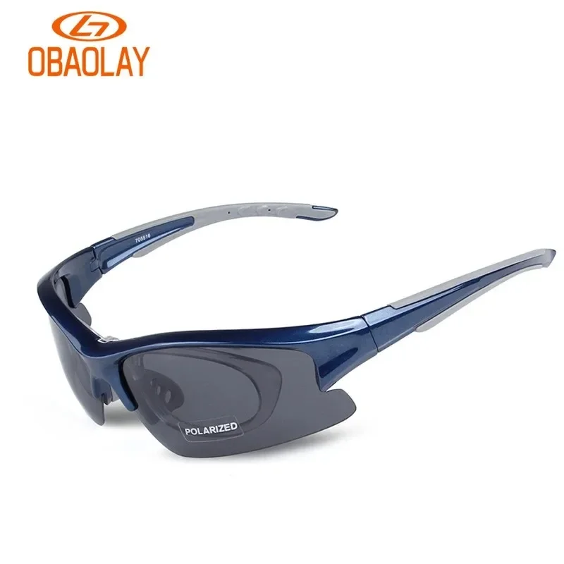 

OBAOLAY Glasses Polarized Cycling Sun Glasses Outdoor Sports Bicycle Bike Goggles Eyewear 5 Lens Women Mens Cycling Glasses