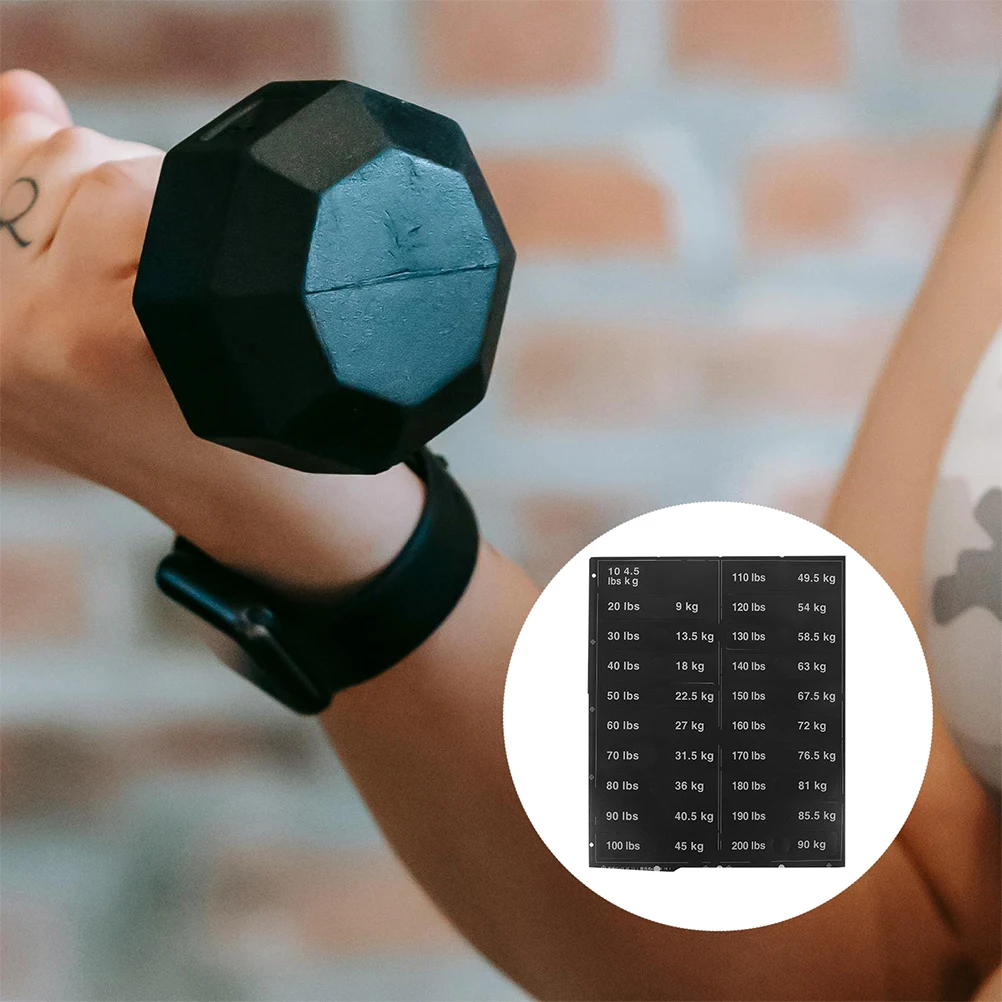 2 Sheets Weight Labels Lifting Stickers Gym Tags Fitness Equipment Numbered Self Adhesive File Pocket Labels Workout Exercise