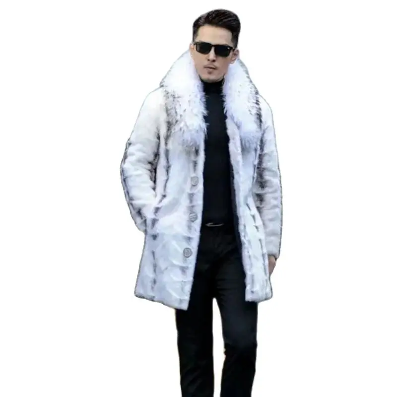 BATMO 2023 new arrival Top  quality winter natural mink fur jackets men,Wram parkas coat overcoat pdd59