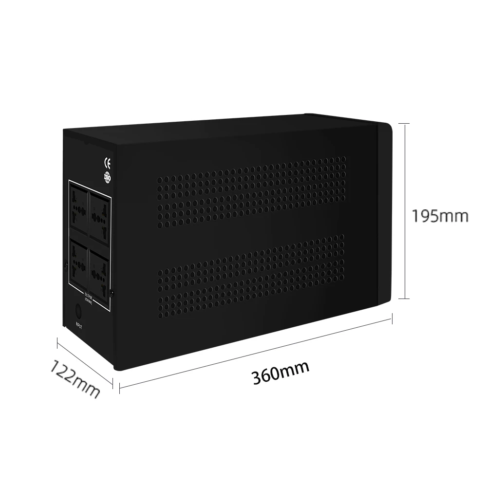 Techfine Manufacturer Sell 1500VA 900W Line Interactive UPS Modified Sine Wave Uninterruptible Power Supply