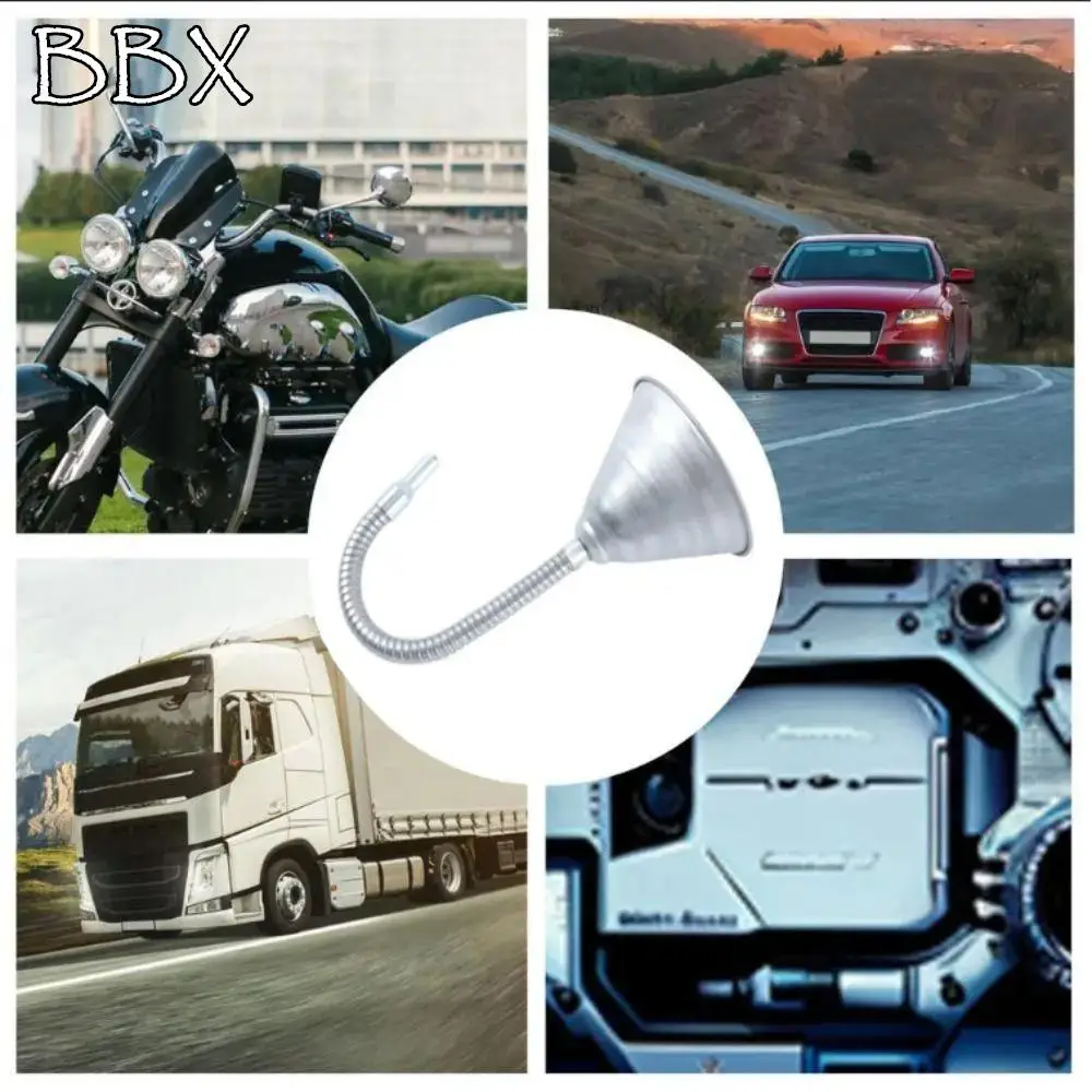 

Flexible Widely Mouth Adjustable Direction Oil Funnel Filter Screen Spillproof Design Refueling Funnel Not Removable Filter