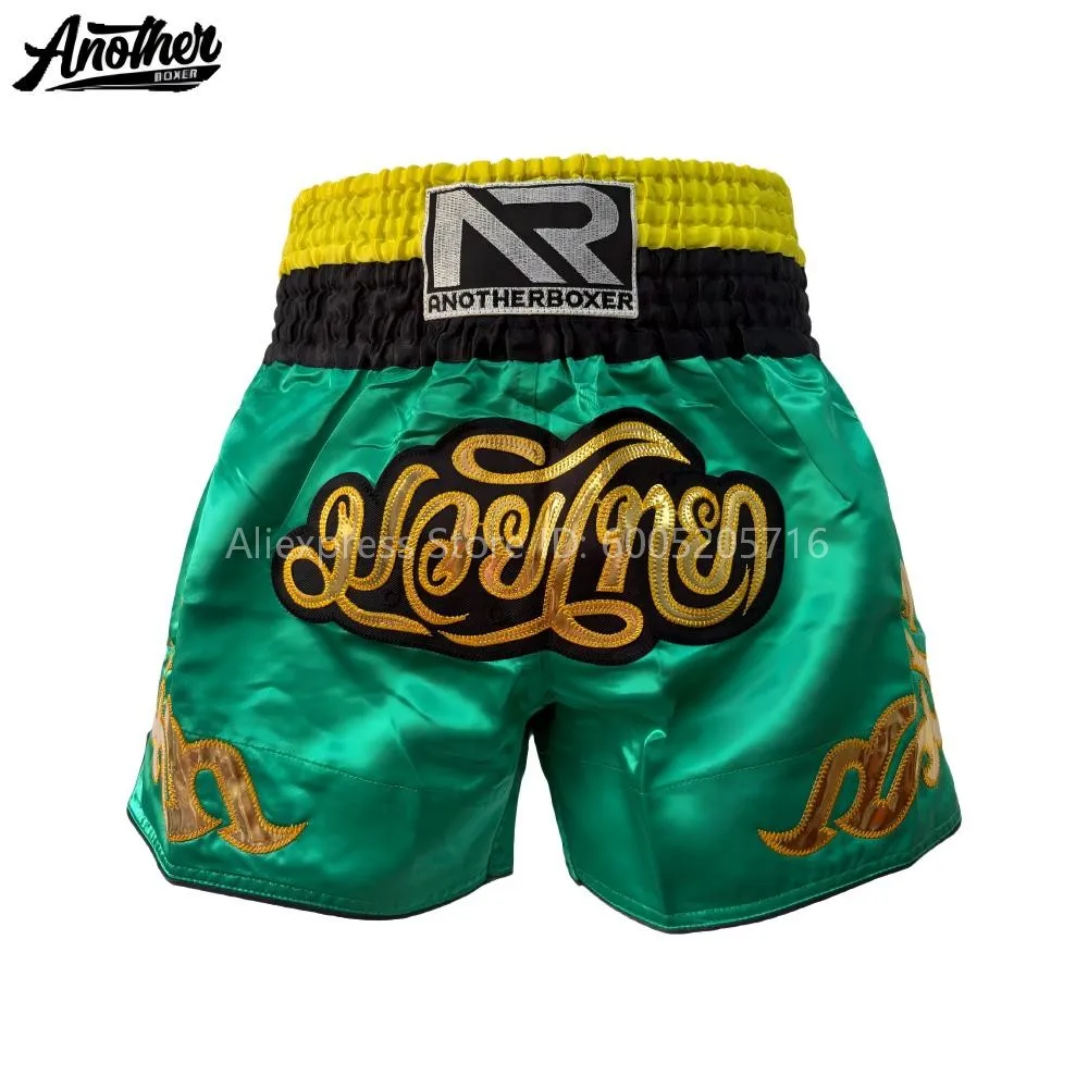 Adult Kids Muay Thai Shorts, Elastic Waist Kickboxing Short, MMA Sparring Combat Shorts for Gym Workout Martial Arts Training