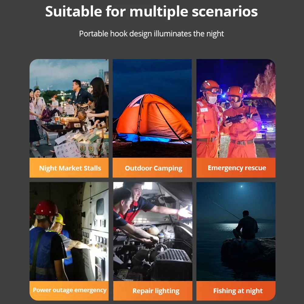 Lampe de camping LED portable étanche avec télécommande, lanternes solaires et rechargeables par USB, 8 modes d'éclairage, IP65, Motorstator