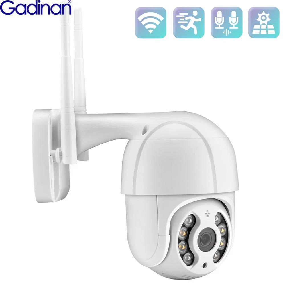 Gadinan Mini WiFi IP Camera 3MP 1080P 4X Digital Zoom PTZ Video Surveillance Speed Dome Two-way Audio DIY Any Alarm Voice CCTV