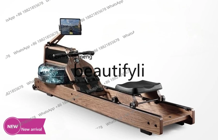 Machine à rameur pliante intelligente, résistante à l'eau, équipement de fitness magnétorésistif pour la maison