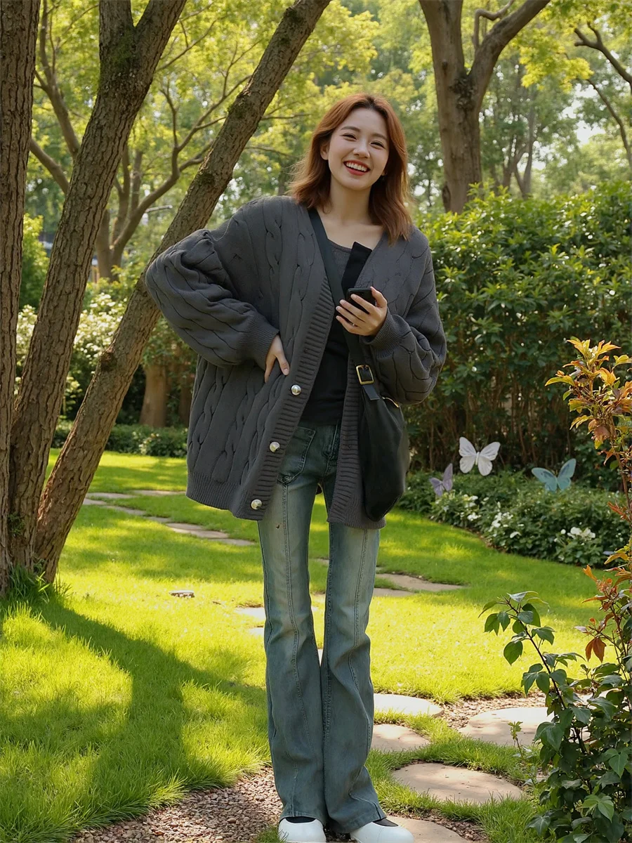 

Расклешенные узкие джинсы в пол, женские синие лоскутные плиссированные брюки, расклешенные брюки, винтажные шикарные карманы с высокой талией и вышивкой