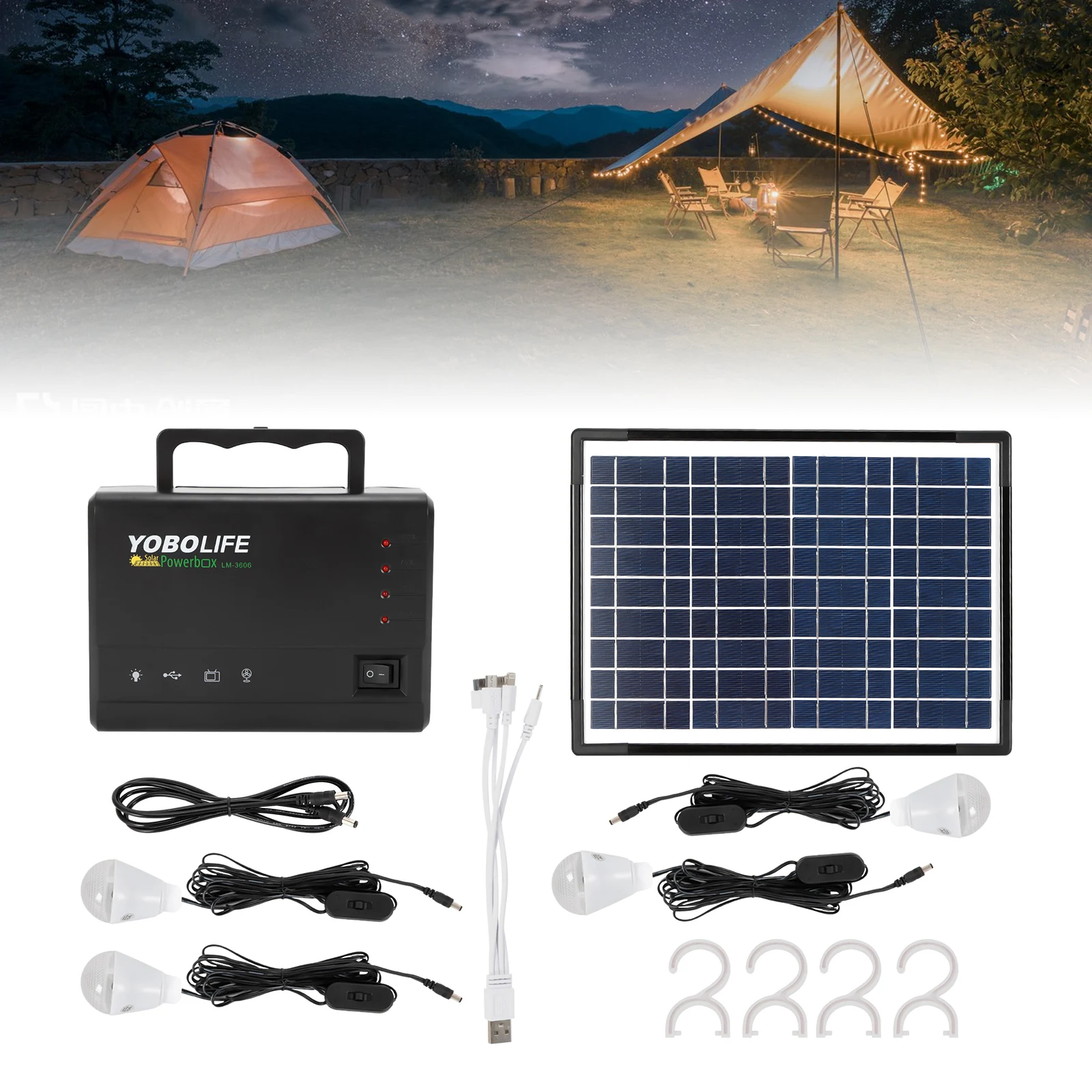 

Portable Solar Generator, Portable Power Station with Foldable 16V 15W Solar Panel for Home Use RV Outdoor Camping Adventure