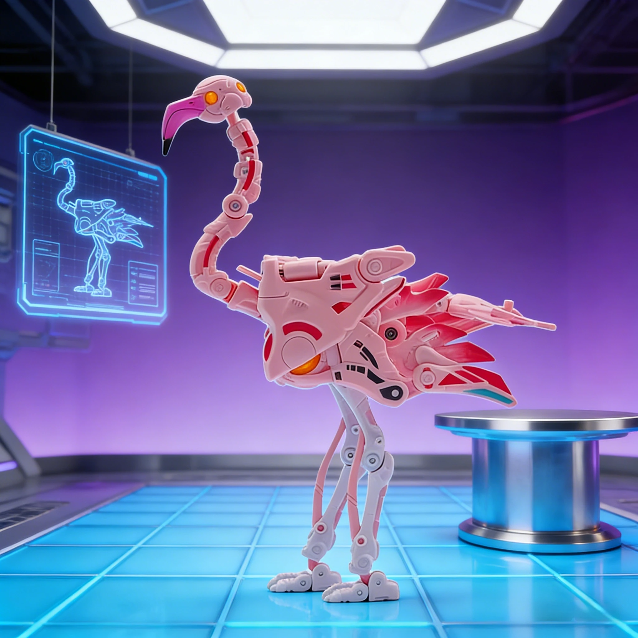 

Authentic 52toys Beast Box Freudian Flamingo Series Deformation Toy Mecha Wings Extendable Ornaments Decorative Collection Gifts