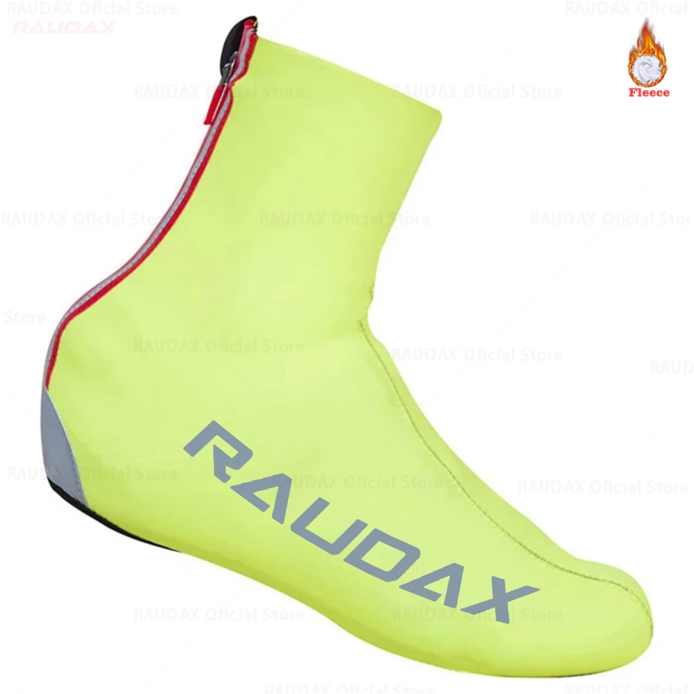 Raudax-Fleece Zip Cycling Shoe Cover for Men, MTB Bike Shoes Cover, Bicycle Overshoes, Sport, Winter, 2023