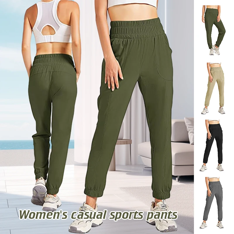Women Spring Autumn Sports Joggers High Waist Cargo Pants Slim Fit Sweatpants Casual Comfortable Sports Pants