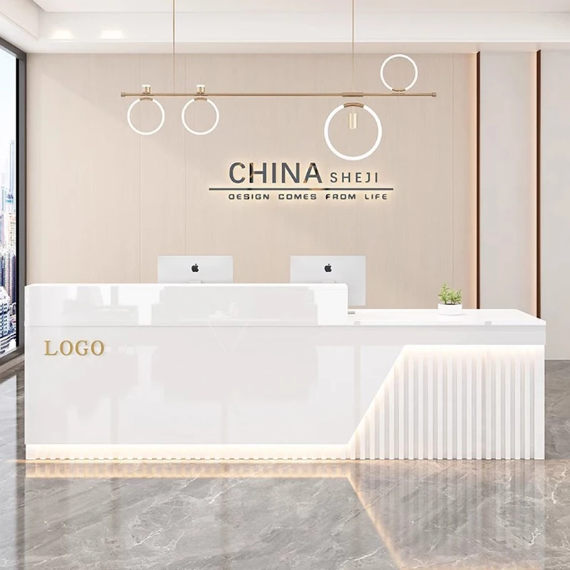 

Checkout Executive Reception Desk Supermarket Shopping Retail Spa Coffee Reception Desk Luxury Mostrador Oficina Shop Furniture