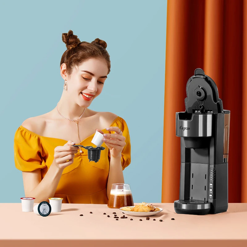 Cafetera Expreso Coffe Machine American Office Home Automatic Drinking Tea Capsule Coffee Machine Suit Автоматическая Кофемаш