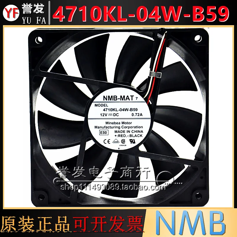 NEW ORIGINAL 4710KL-04W-B50 12V 0.72A 12025 120x120x25mm COOLING FAN RADIATOR