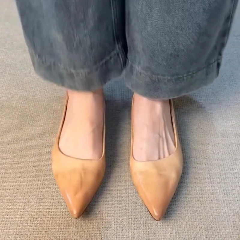 Femmes élégantes chaussures peu profondes confort chaussures femme concis mode bout pointu pompes femmes chaussures De bureau Zapatos De Mujer