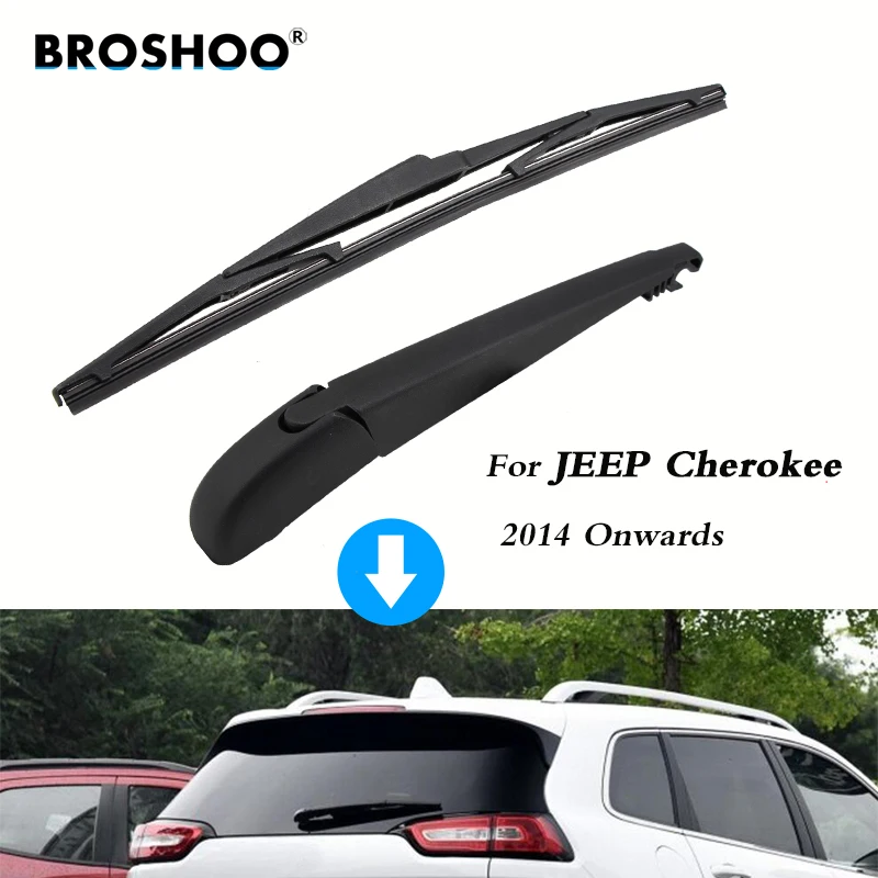 BROSHOO Car Rear Wiper Blades Back Windscreen Wiper Arm For JEEP Cherokee Hatchback (2014-) 355mm,Windshield Auto Styling