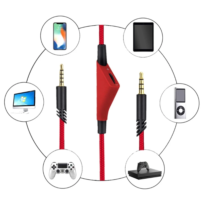 Кабель для наушников с функцией регулировки громкости для гарнитуры A10 A40 A30