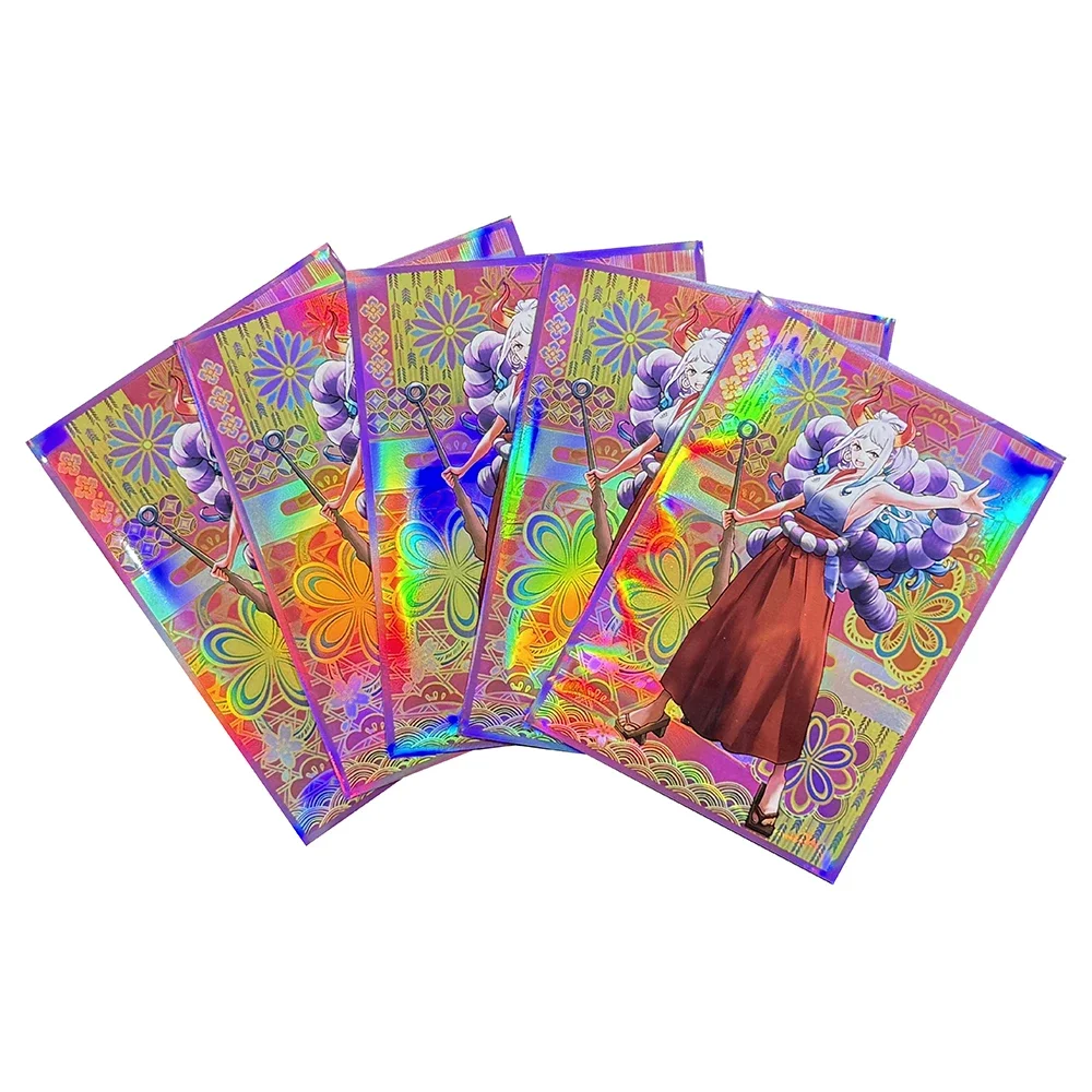 Fundas para tarjetas Yamato, protectores holográficos para tarjetas coleccionables de tamaño OPCG/MTG/TCG de Anime para bolsillo de aluminio de tamaño estándar de 67x92mm