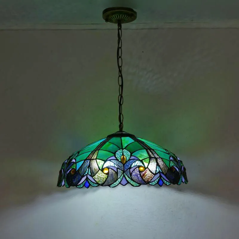 Tiffany uva manchado vidro luzes pingente, vintage Mediterrâneo Hanglamp, sala de estar decoração, pendurado lâmpada, suspensão luminária