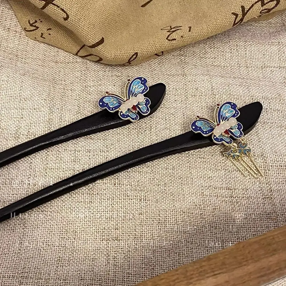 Tassel Wooden Hair Stick Chinese Style Hair Chopstick Hanfu Hairpin Hanfu Headwear Hair Sticks for Buns