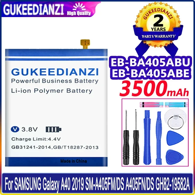 EB-BA405ABE EB-BA405ABU 3500mAh Replacement Mobile Phone Battery For Samsung Galaxy A40 2019 SM-A405FM/DS A405FN/DS GH82-19582A