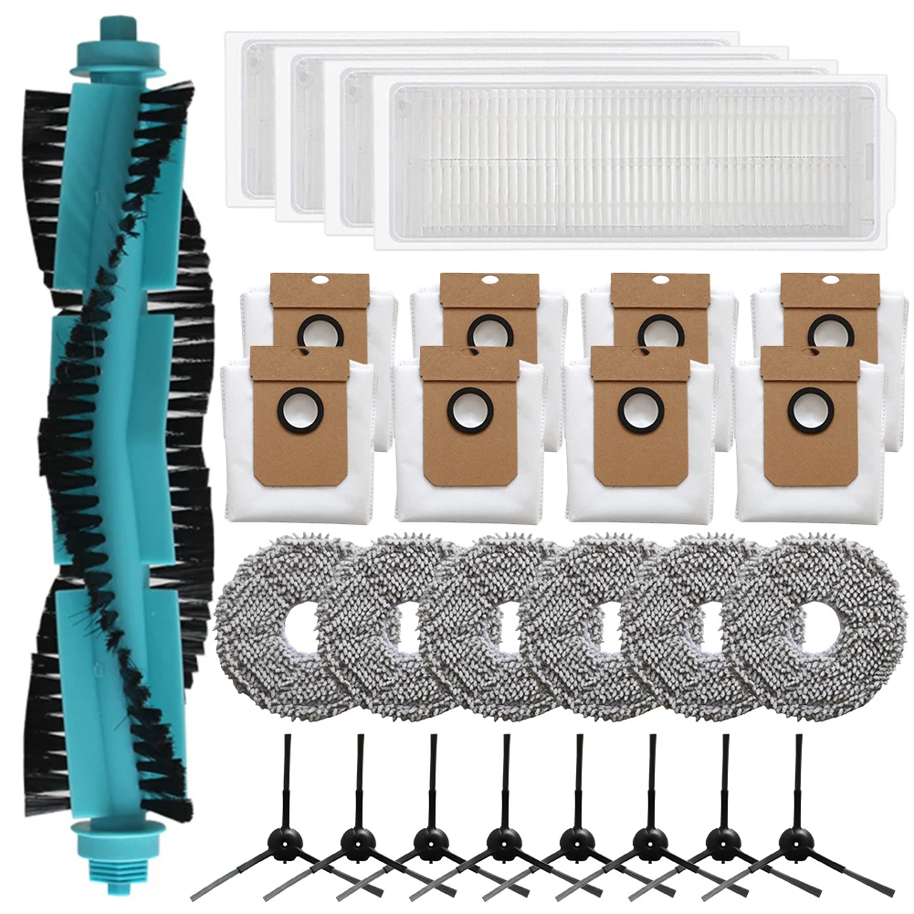 

27 Pieces For Conga 13090 Spin Revol Home Roller Side Brush Filter Mop Cloths Bags/ Vacuum Cleaner Spare Parts Set