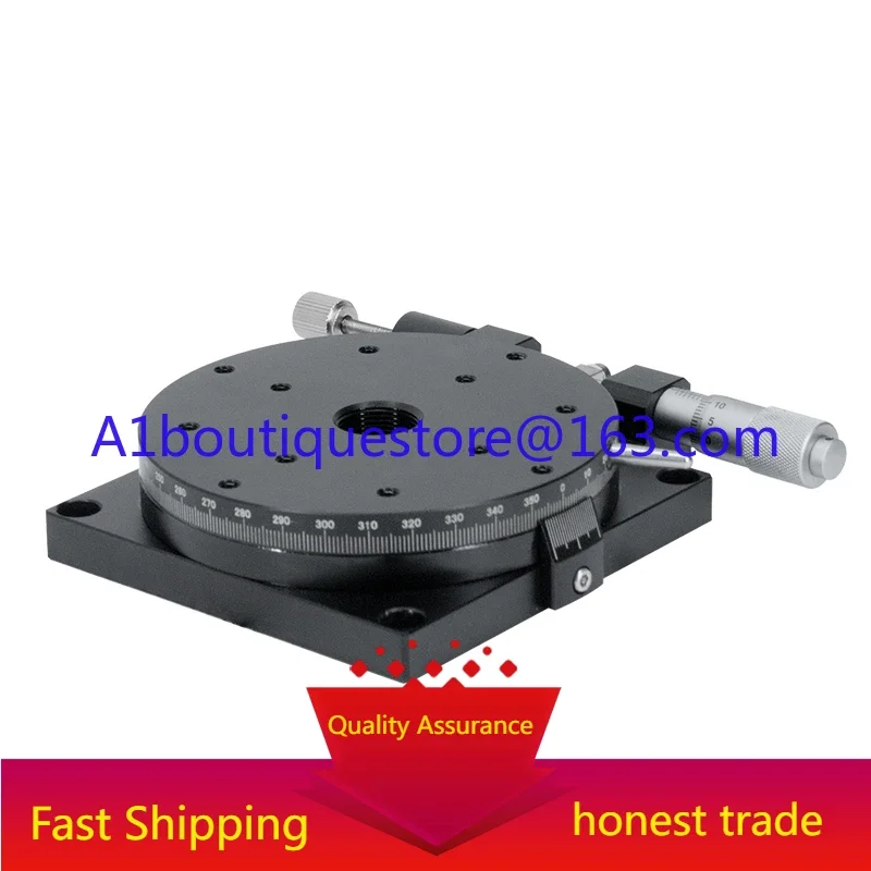 R-axis manual rotary slide table displacement precision fine-tuning RSP60/80/90/125 platform optical adjustment indexing disc