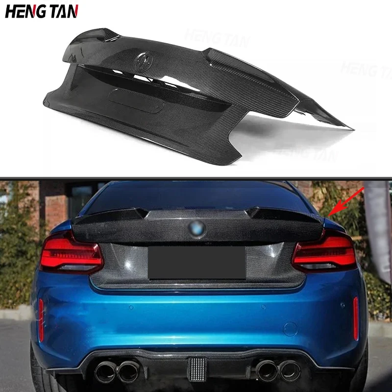 

Dry Carbon Fiber Car Rear Bumper Guard Tail Gate Trunk Lid Cover Parts For BMW F22 F87 M2 M2C Coupe 2015-2020 Upgrade Body kit