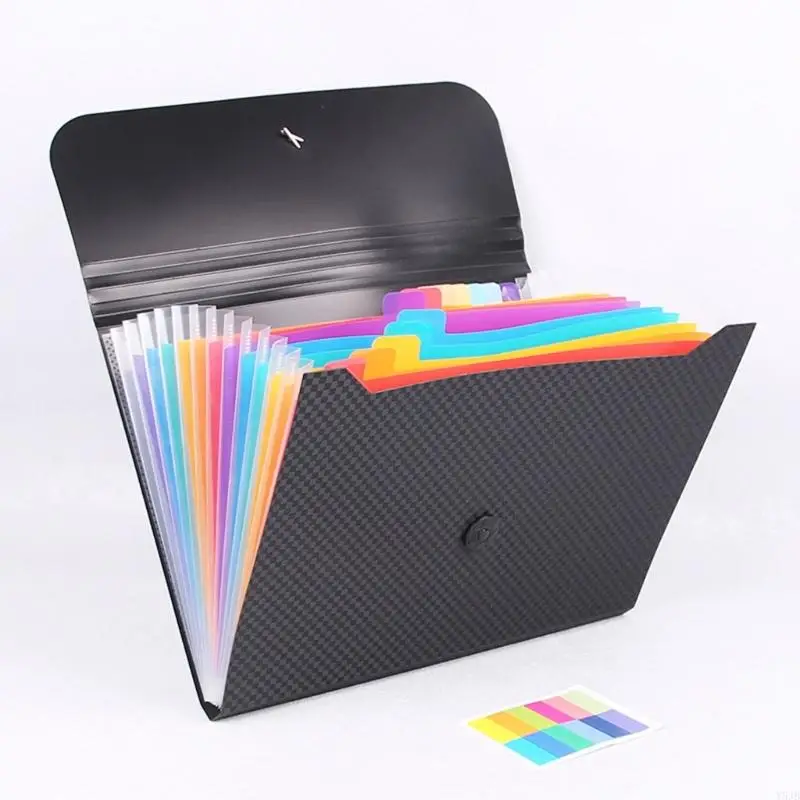 

Y5JB 13 карманов расширяемый органайзер для документов большой емкости водонепроницаемый пластиковый органайзер для файлов сумка