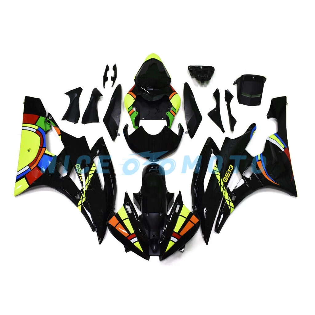 New ABS Motorcycle Fairings Kits  For YAMAHA YZF R6 2006 2007  YZFR6 06 07 YZF-R6 Color Bodywork Protection kit