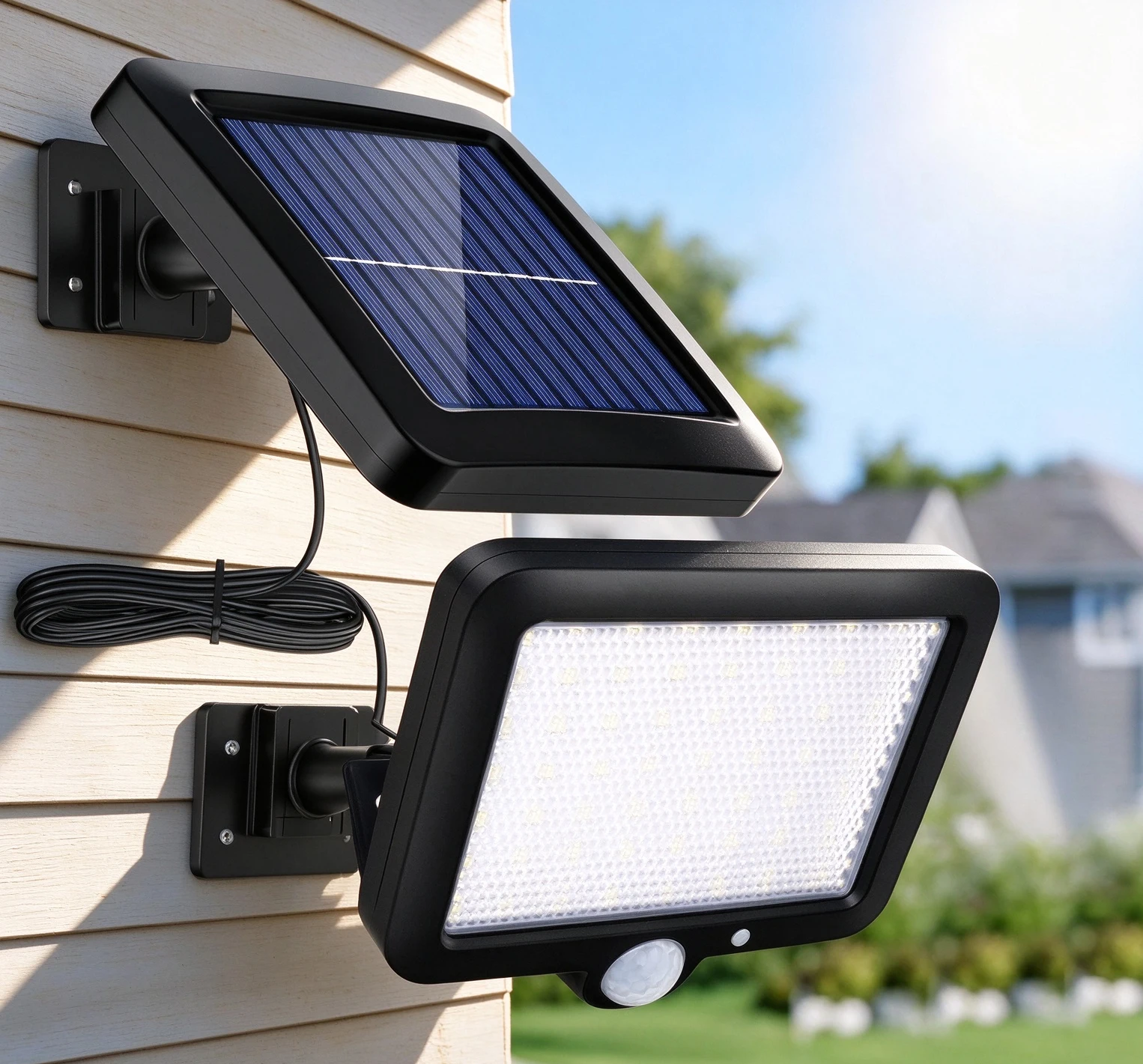 Solar Lights Outdoor 56LED Solar Lights Split Wall Lamp Waterproof Motion Sensor Solar Wall Lights Emergency Street Garden Porch LED Light