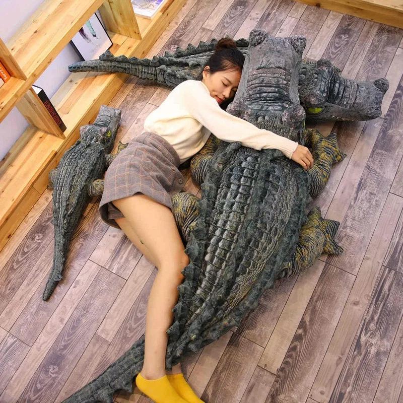 40cm Reallife Plush Crocodile Toy Stuffed Simulation Animal Soft Doll Alligator Pillow for Children Birthday Gift for boy