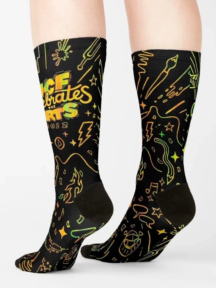 UCF Celebrates the Arts 2022 Socks fashionable Toe sports floral Socks For Women Men\'s