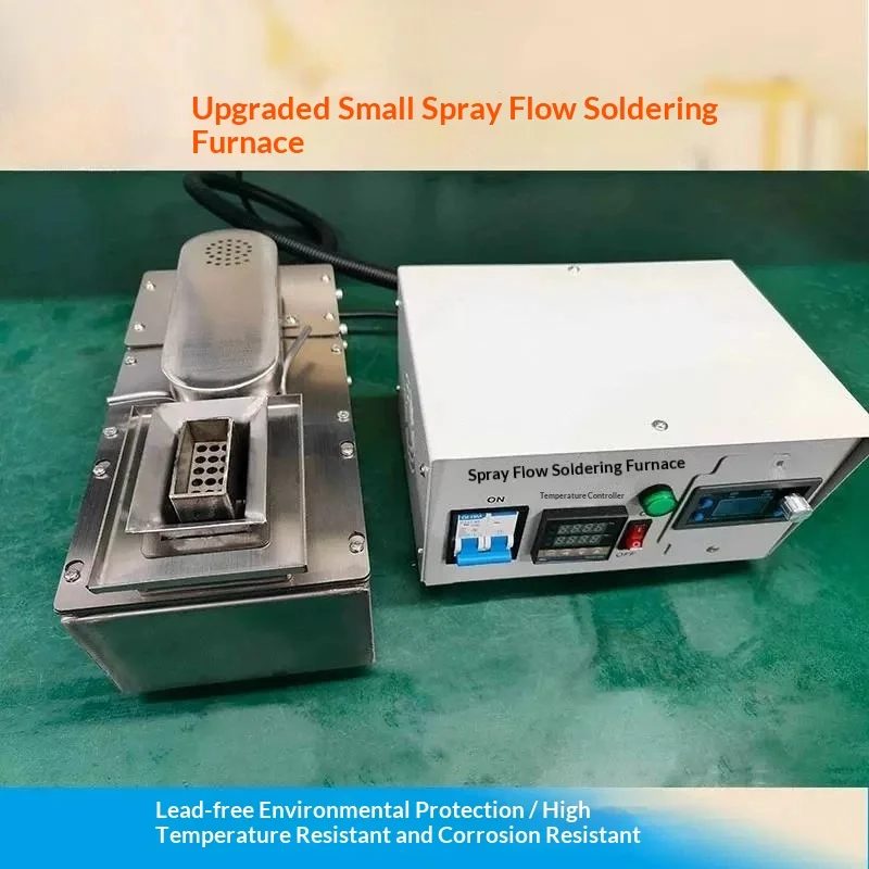 Mini Selective Wave Soldering Furnace, Small Automatic Jet Flow Desktop Solder Pot Micro Benchtop Soldering Machine