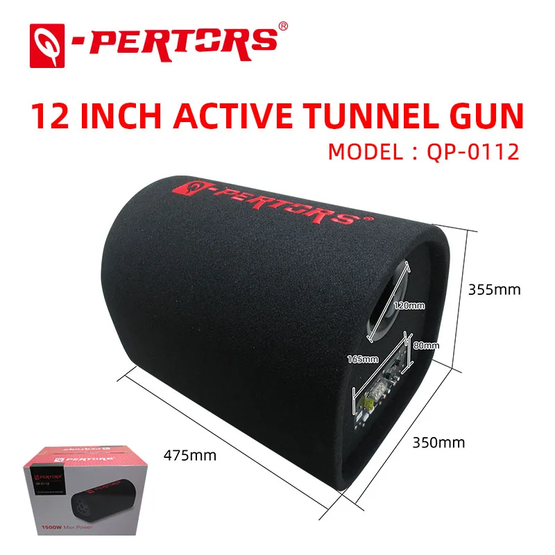 

Q-PERTORS Car Audio Active Tunnel subwoofer 12V 1000W1500watts 6inch 500W /8inch 800W/10inch 1000W/12inch 1500W for choose