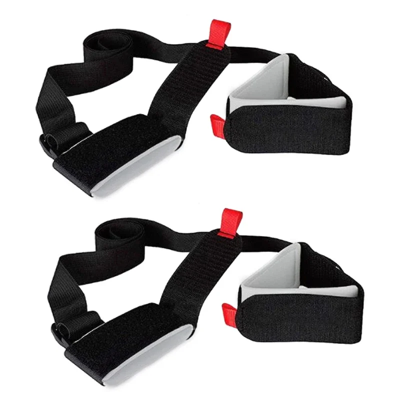 Nylon Skiing Bags Adjustable Pole Shoulder Hand Carrier Lash Handle Straps Porter Hook Loop Protecting For Ski Snowboard image 2